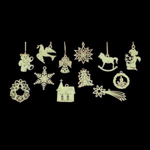 Julgrans-dekor juldekor guld