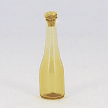 Flaska glasflaska gul kork