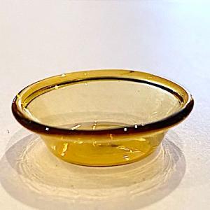 Skål fat brunt glas