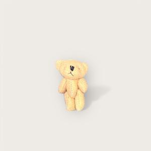 Nalle till dockhusbarnen 4,5 cm brun