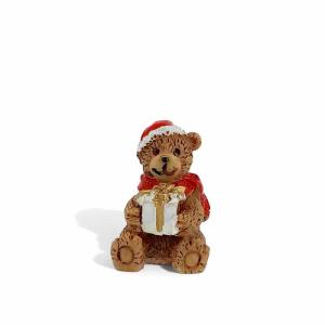 Nalle julklapp dekor 3,2 cm