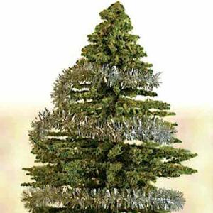 Glitter silver julgran