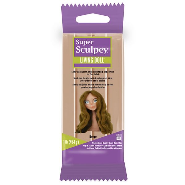 Super Sculpey Living doll beige 450g