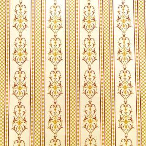 Tapet gul rand medaljong