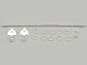 Gardinstång i silver ändringsbar 10 cm -15 cm