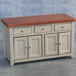 Köksbänk grå skänk shaker-stil