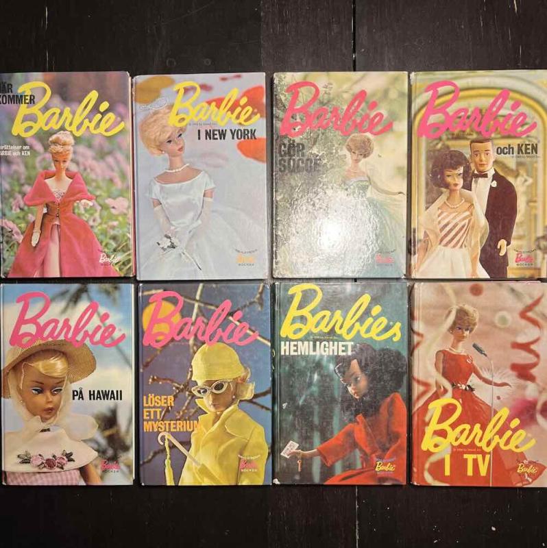 8 st Barbie-böcker fr Wahlströms near complete