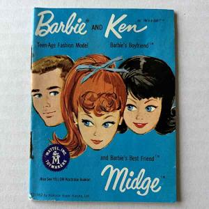 Barbie Booklet Barbie and Ken blå, 1962, (c)