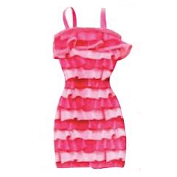 Barbie klänning #y8852 rosa