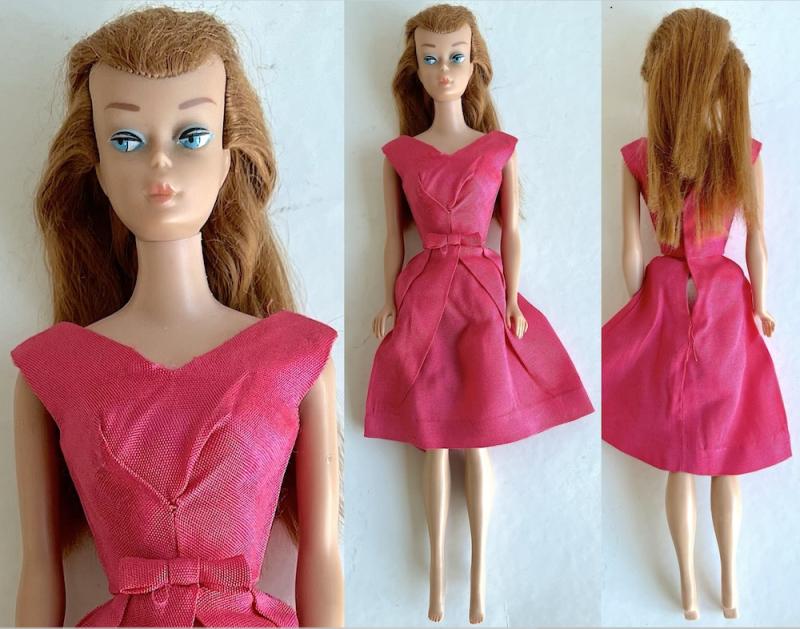 #850 Barbie Ponytail Swirl red fr 1964-65