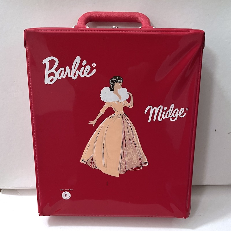 Barbie väska garderobväska röd 1960-tal