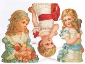 Bokmärken barn flickor retro