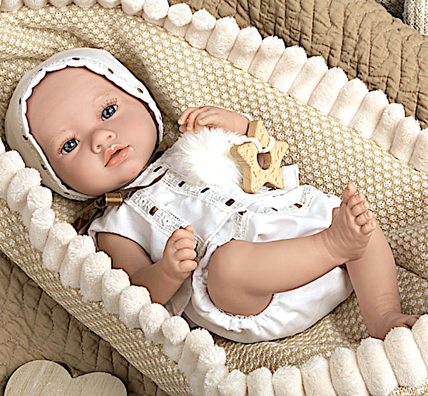 Docka baby reborn, 38 cm fr 2 år