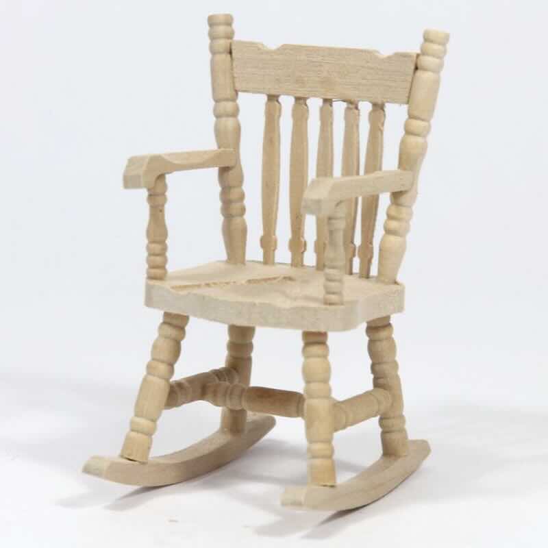 Gungstol omålat trä