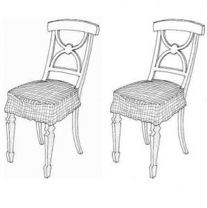 2 st Bellmanstolen, byggsats i skala 1:12