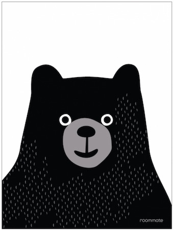 Print Black bear, Roommate
