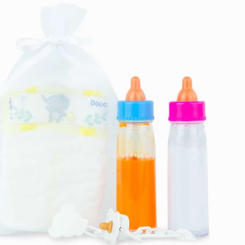 Blöja, napp & 2 magiska nappflaskor, för dockor