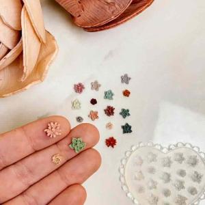 Blomformer flera olika, silikonform gör själv