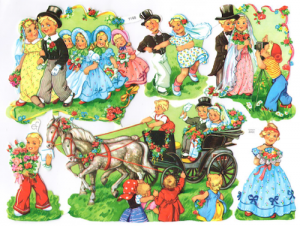 Bokmärken Brudpar 106 bröllop