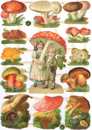 Bokmärken barn m svamp retro