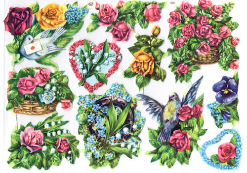 Bokmärken Kärlek 153 blommor