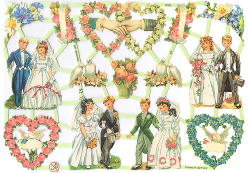 Bokmärken Brudpar 150 bröllop