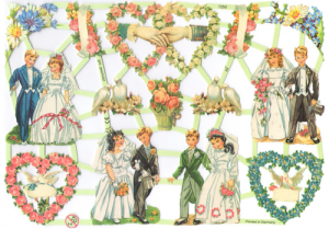 Bokmärken Brudpar 150 bröllop