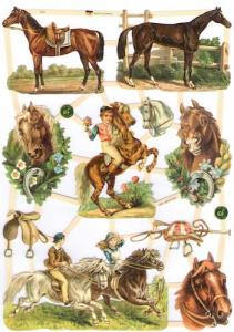 Bokmärken hästar retro1