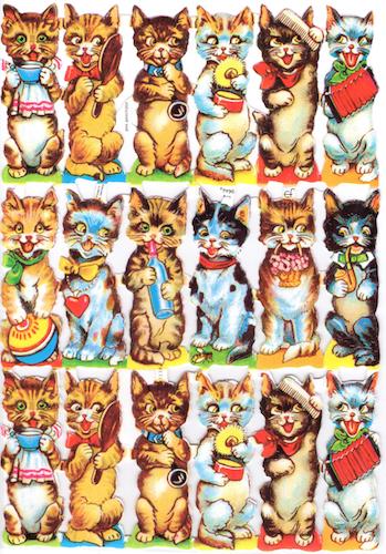 Bokmärken katter retro6