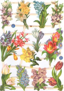 Bokmärken blommor vårblom