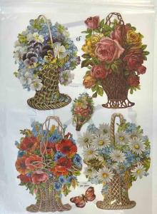 Bokmärken Blommor korgar (a)