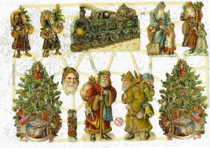 Bokmärken tomtar barn tåg EF