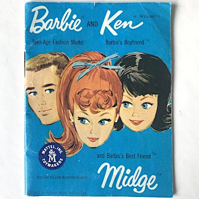 Barbie & Ken booklet 1962 a blå
