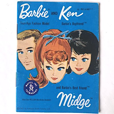 Barbie & Ken booklet 1962 b blå
