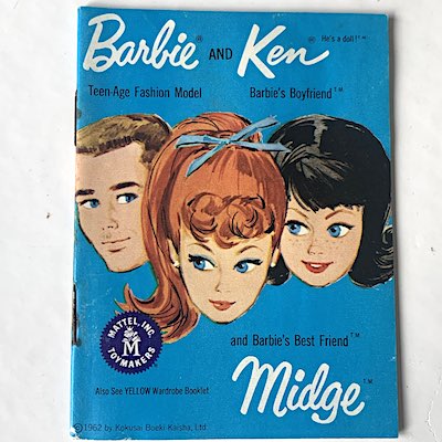 Barbie & Ken booklet 1962 c blå
