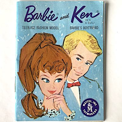 Barbie & Ken booklet fr 1962 ljusblå