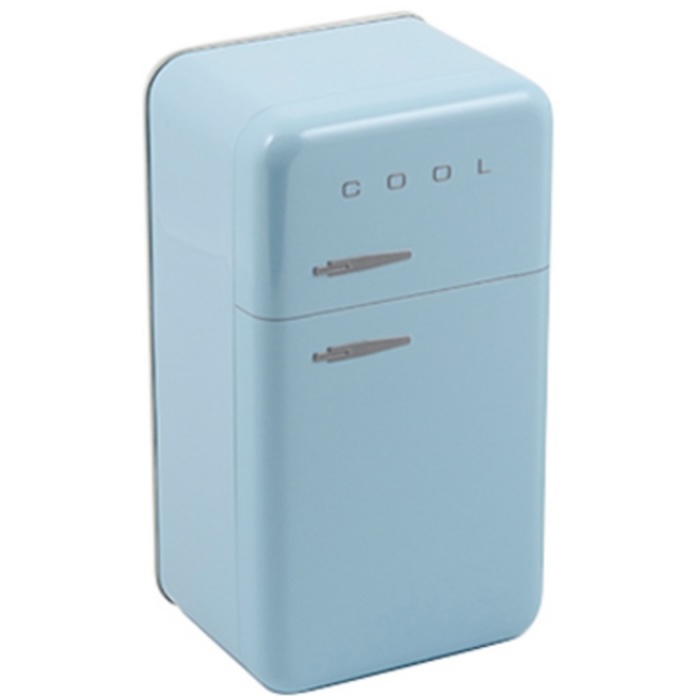 Retro Cooler kylskåp (burk) ljusgblå M