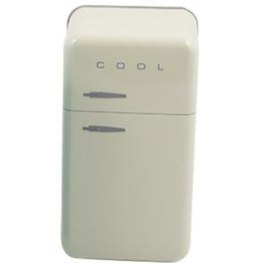 Retro Cooler kylskåp plåt (burk) ljusgul M