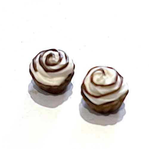 2 st Chokladmuffins cupcakes 0,8 cm