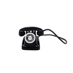 Telefon svart "snurrskiva"