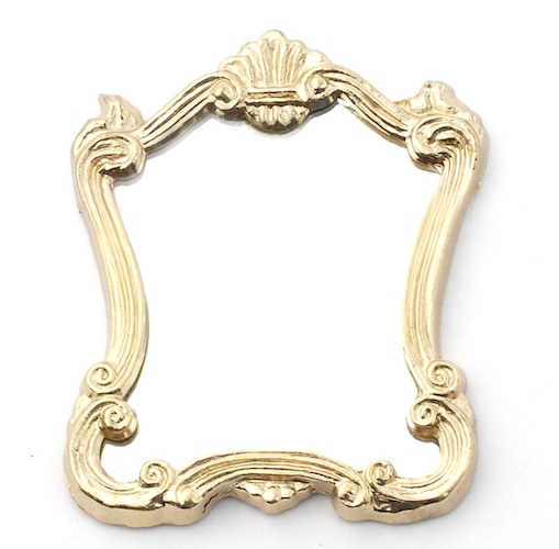Spegel viktoriansk stil guld