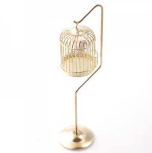 Fågelbur med fågel