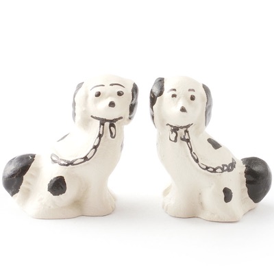 staffordshire par vit svart