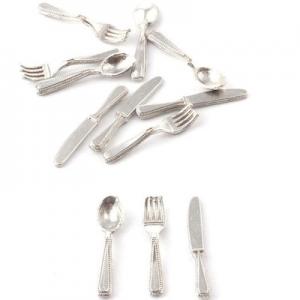 Bestick finbestick silverfärgade 12 st