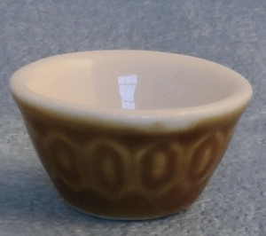 Skål brun porslin