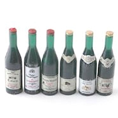 6 st flaskor vin eller champagne