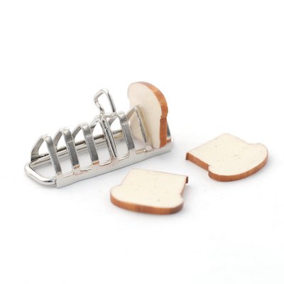 Bröd rostat bröd i ställ