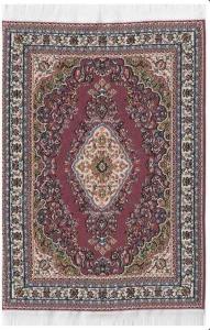 Matta orientalisk röd diamant ca 13.5x10