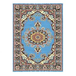 Matta turkisk blå guld 16x23 cm