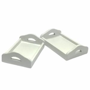 2 st brickor vita trä